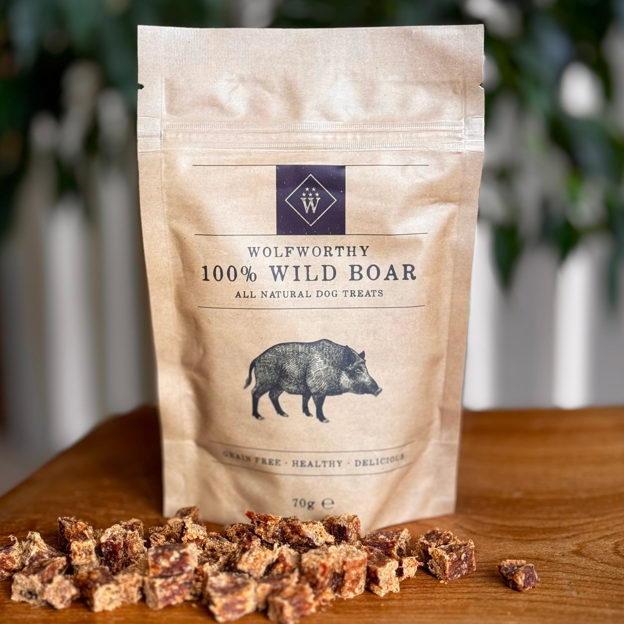 100 Wild Boar Treats All Natural Dog Treats wolfworthy